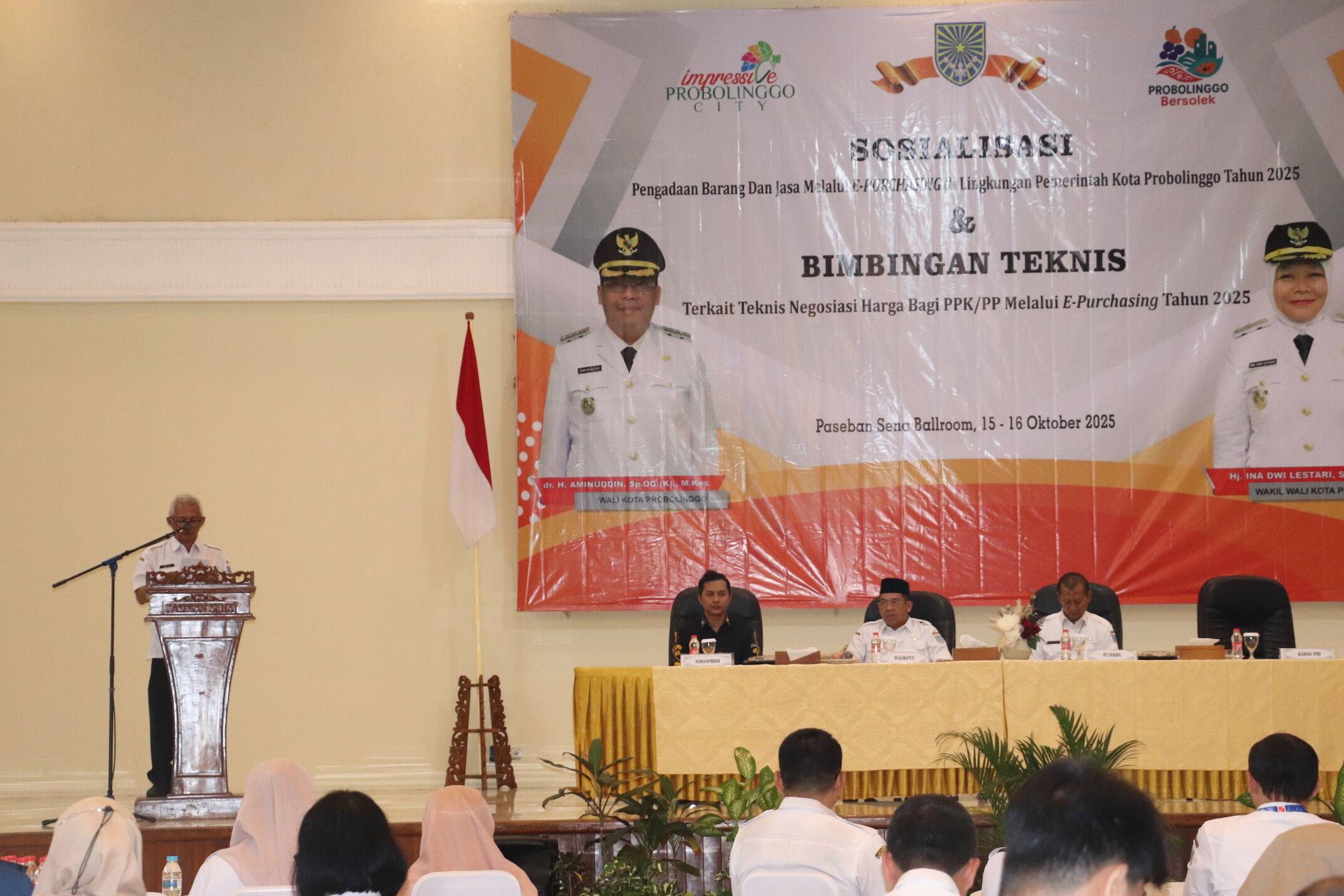 Sosialisasi PBJ Melalui E-Purchasing bagi PA dan KPA di Lingkungan Pemerintah Kota Probolinggo  Tahun 2025 dan Bimbingan Teknis Terkait Teknis Negosiasi Harga Bagi PPK/PP Melalui E-Purchasing Tahun 20